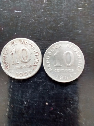 Numismatica Lote 10 Cent -1951/54 -argentina