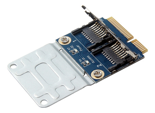 Adaptador Pci-e 2 Ssd Hdd Para Laptop Dual Micro- Sd Sdhc S