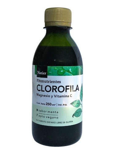 Clorofila Liquida Sabor Menta Natier X 250 Ml