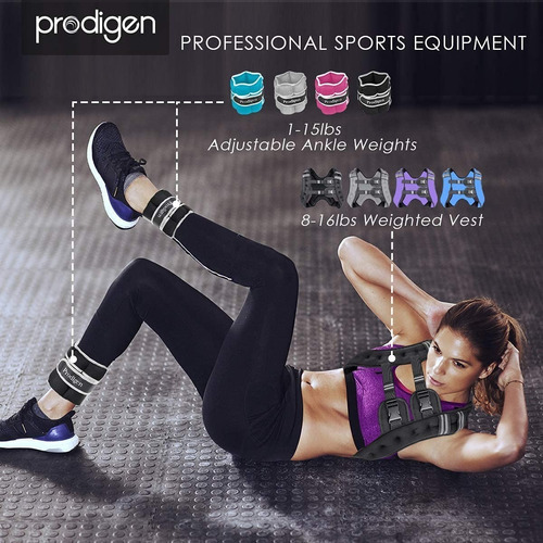 Chaleco De Entrenamiento Ajustable Prodigen Con Peso De 8lbs