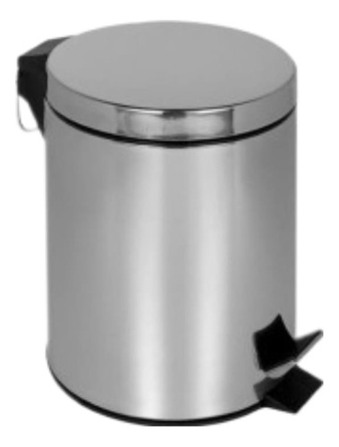 Papelera Tarro De Basura Tapa Pedal De Acero 12l