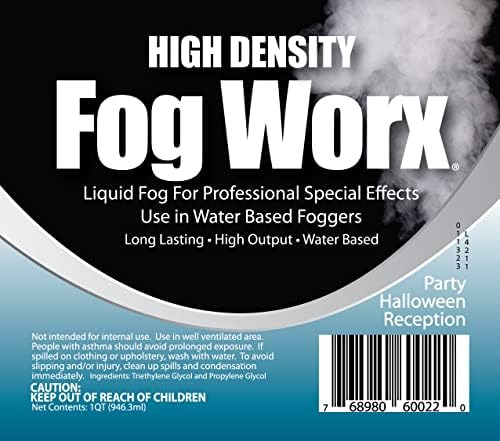 Fogworx Extreme Density Fog Juice, Líquido Para Máquinas