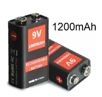 Comprar Pack 4 Baterías Litio 9v Recargables Usb Baterias Cargador
