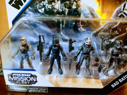 Star Wars Mission Fleet Clone Commando Clash, Bad Batch (Usado)