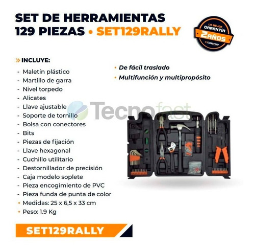 Juego Set Herramientas Maletin Kit 131 Piezas Todo En Uno