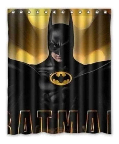 Cortina De Ducha Impermeable Batman Para Baño