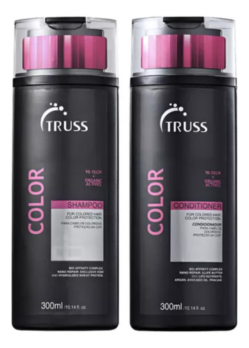 Kit Truss Color Shampo E Condicionador 300ml Proteção Da Cor