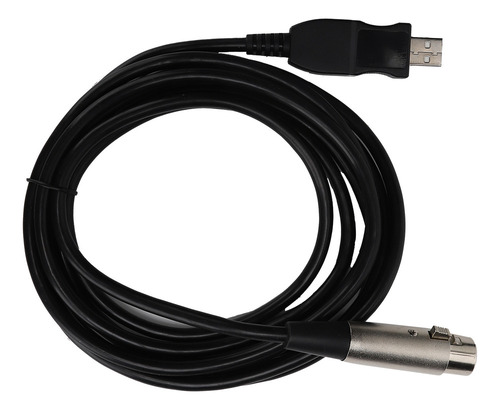 Cabo Adaptador Usb Para Xlr Fêmea De 3 Metros Com Gravação