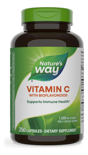 Nature's Way Vitamina C 1000 Mg Bioflavonoides 250 Cápsulas