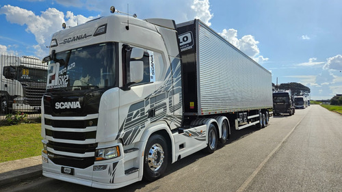 Scania R450 6x2 Highline Ano 21 Aut + Baú 0km 30 Plts S/pneu