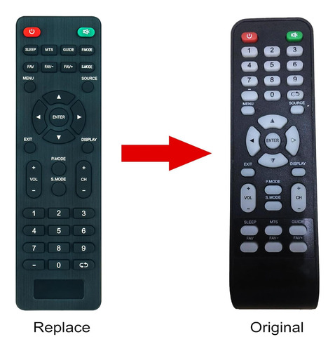 Control Remoto De Reemplazo Para Curtis Led Tv Led2440a