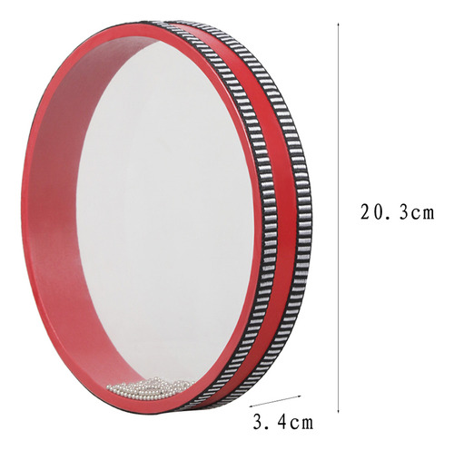 Tambor Ocean Drum Sea De Madera Maciza De 8 Pulgadas Con Mar