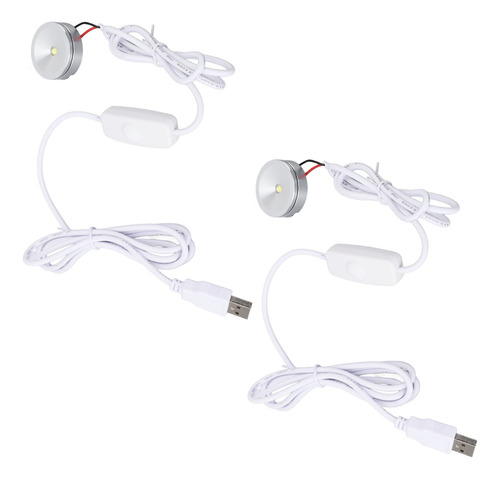 Mini Proyector Regulable De 2 Piezas Usb 5v Led Continuo
