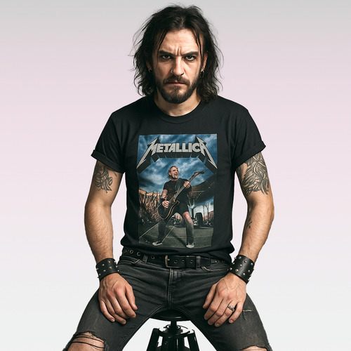 Remera Rock Metallica - Estilo Unisex - Algodón Peinado