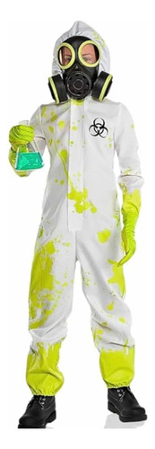 Disfraz Hallowen Momia Sombie Overol Blanco Adaptable