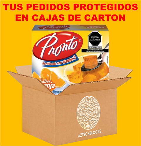 Pronto 3 Gelatinas De Agua Sabor Naranja Con Vitamina C Wow