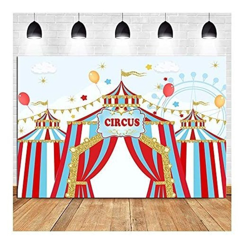 Blue Sky Red White Circus Tema Fotografía Fondos 88nsv