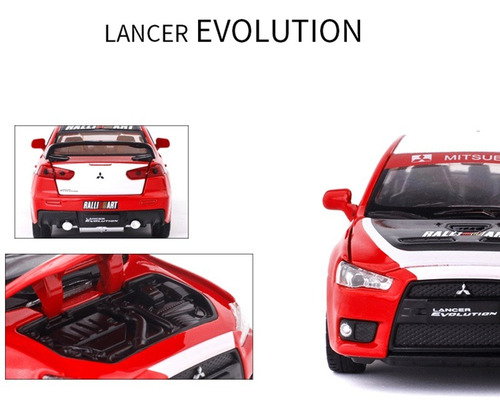 Mitsubishi Lancer Evolution Auto Escala 1:32 Colección
