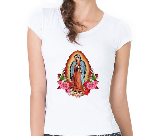 Remera Virgen Guadalupe María Fátima Mujer