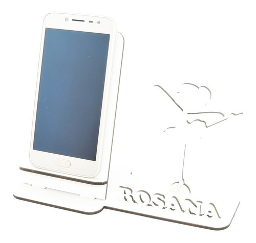 10 Porta Celular Personalizado Branco Display Bailarina Baby