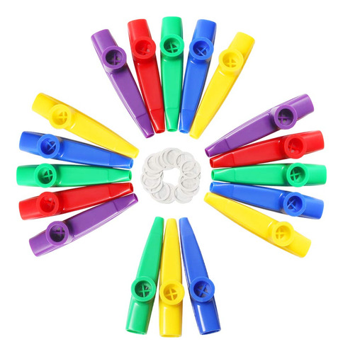 Lovestown Kazoos Para Nios, 18 Piezas De Plstico Kazoo Con 2