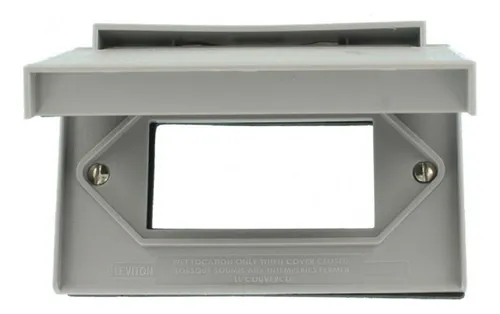 Tapa Intemperie Horizontal Decora-gfci Leviton 4996-gy Nylon