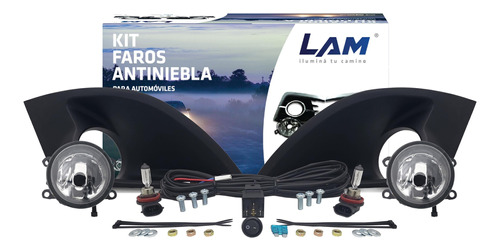 Kit De Faros Auxiliares Ford Fiesta 10/13 Ambos Lados Rejill