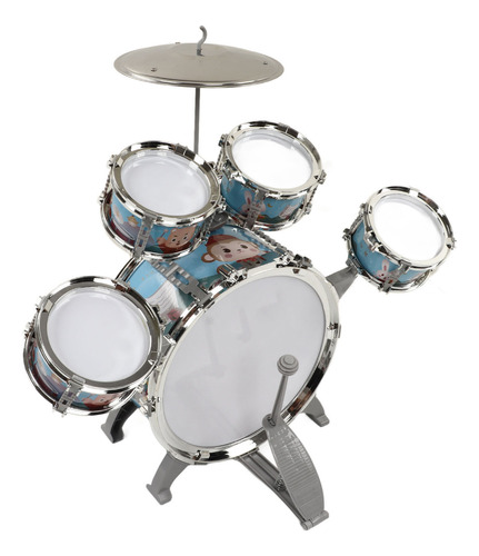 Set De Batería Para Niños Jazz 7 Drums Loud Sound, Kit Compa