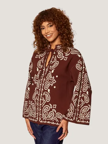 Farm Feminino Sueter Tricot Nicole_mr Taipa P Florido