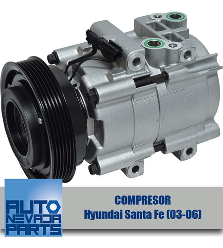 Compresor De A/c Para Hyundai Santa Fe Del 2003 Al 2006.