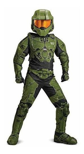 Disfraz Talla Large (10-12) Para Niño Master Chief De