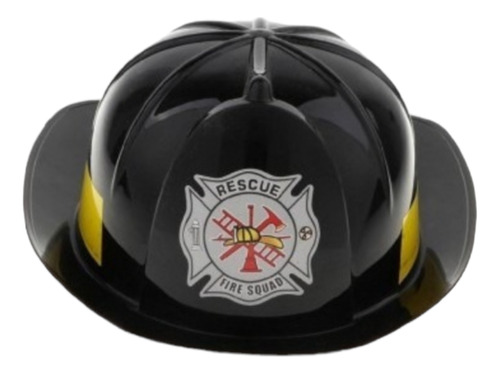 Casco Bombero Para Disfraz Plástico Firme