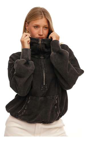 Buzo Reef Cathy Halfzipper Hoodie - Mujer