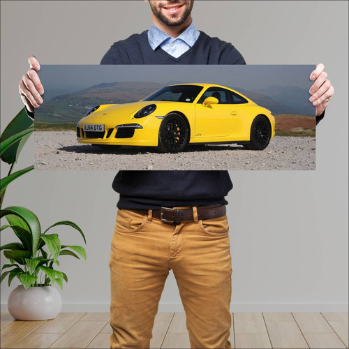 Cuadro 30x80cm Auto 2014 Porsche 911 Carrera Gts 830