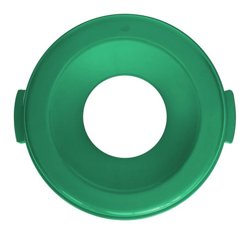 Tapa Embudo Para Bote De Basura Toff 120l Color Verde