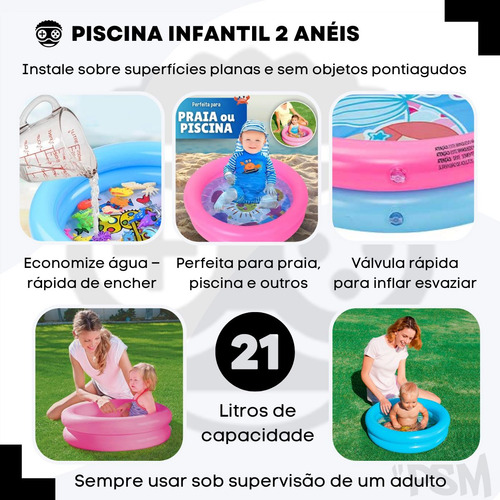 Melhor Piscina Plástico Encher Pequena Redonda Quintal Bebê