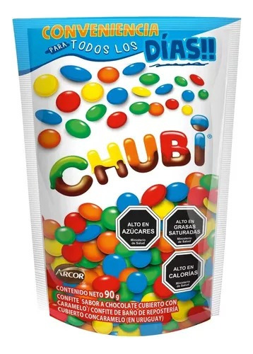 Bolsa Chocolate Chubi 90g Unidad