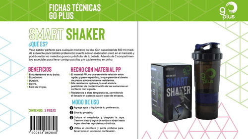 Imagen 3 de 4 de Smart Shaker Go Plus Azul/negro