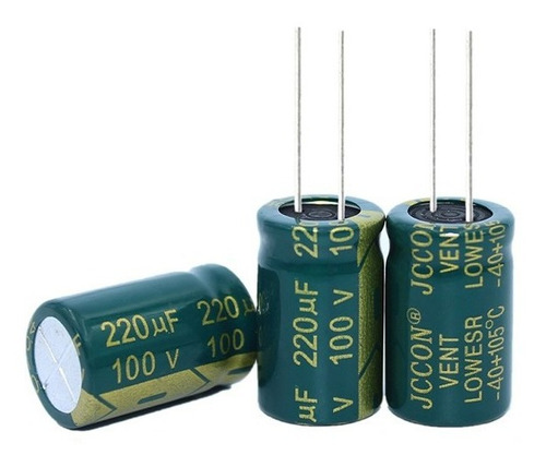 Capacitor Electrolítico 220uf 100v Pack X5