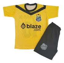 Comprar Camisa E Shorts De Time - Conjunto Infantil Santos Amarelo