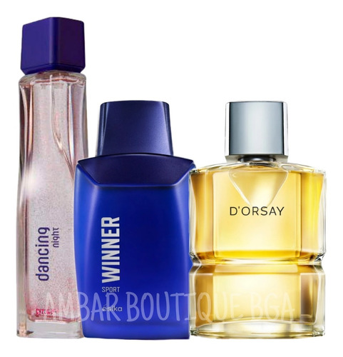 Perfumes Dorsay + Winner + Dancing Nigh - mL a $495