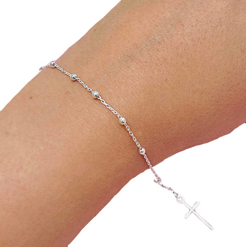 Pulsera Denario Religioso Plata Italiana Ps 259-2