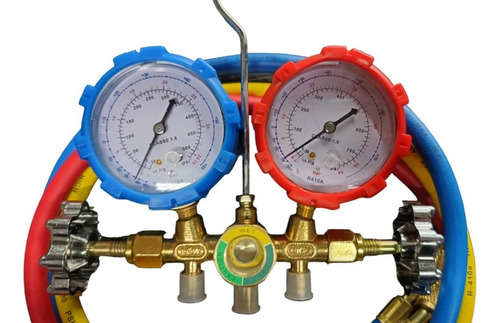 Imagen 2 de 5 de Manifold Refrigeración R22-410-134 Todos Los Gases