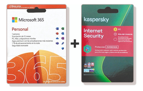 Microsoft Office 365 Personal + Antivirus Kaspersky Internet