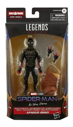 Figura De Spiderman Black - Armadillo Baf Legends Series