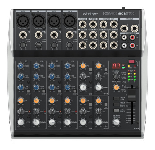 Behringer Xenyx 1202sfx Mezcladora De 12 Canales Con Efectos