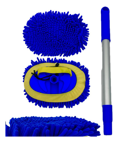 1 Mop Lava Autos Coches De Microfibra Extensible