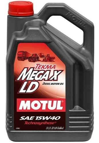 Imagen 1 de 4 de Aceite Para Camión Motul 15w40 Tekma Mega 5 Lts C/regalo Tyt