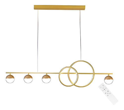 Pendente Moderno Nórdico Dourado Bivolt