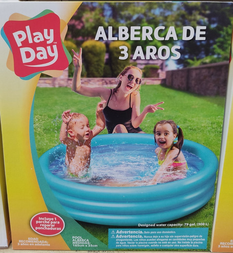 Imagen 2 de 2 de Alberca Para Niños 1.65 Mts X 30 Cm Nueva Colores A Elegir